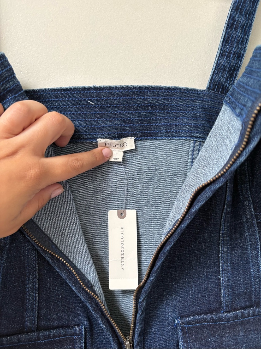 Anthropologie Pilcro Denim Corset Top Size Large NWT - Picture 4 of 6